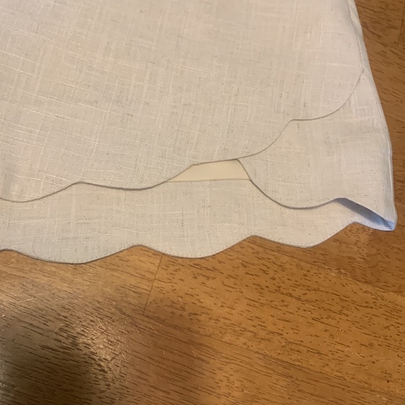 Alta Sz small linen khaki scalloped hem shorts ~ EUC - Picture 3 of 16